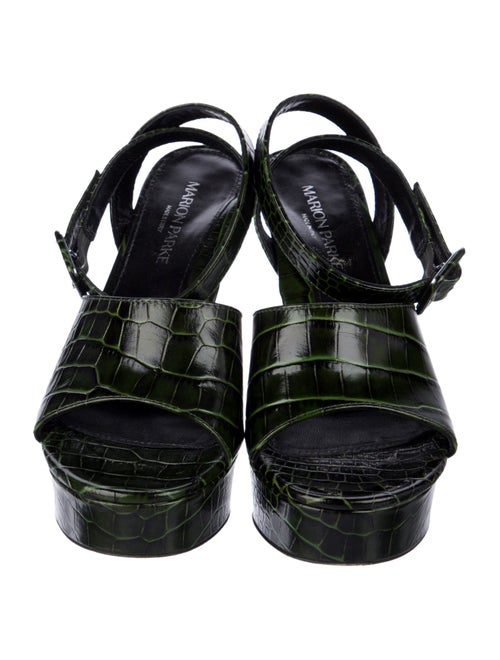Marion Parke Embossed Leather Sandals