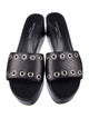 Marion Parke Leather Eyelet Trim Slides