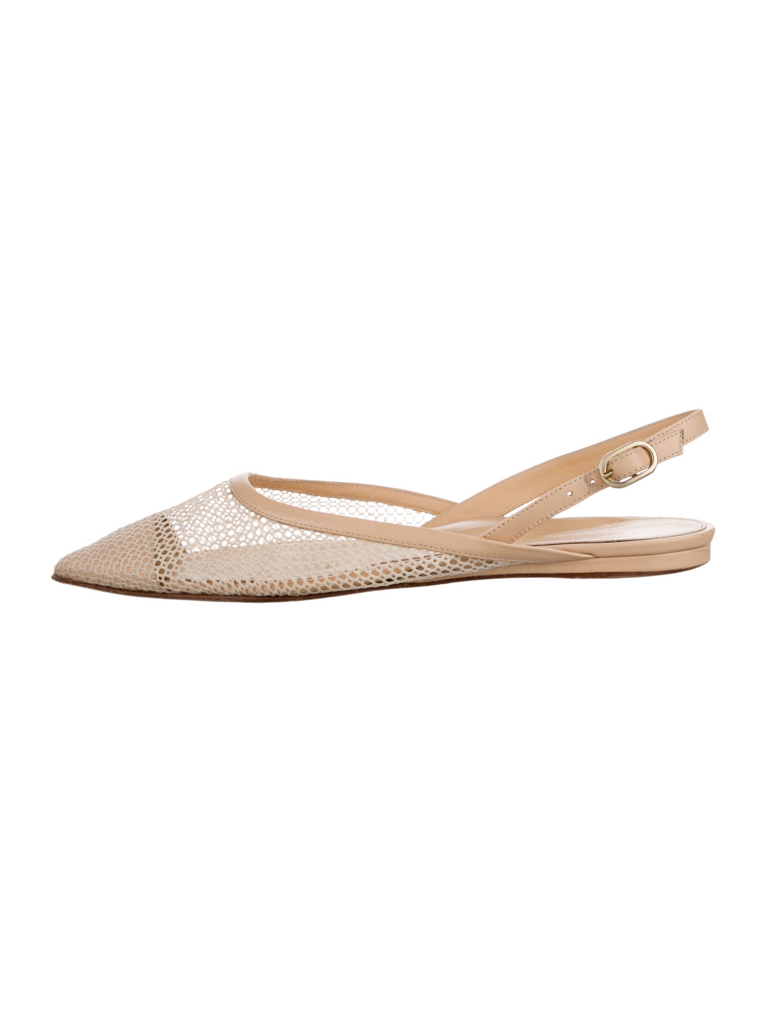 Marion Parke Mesh Mesh Accents Slingback Flats