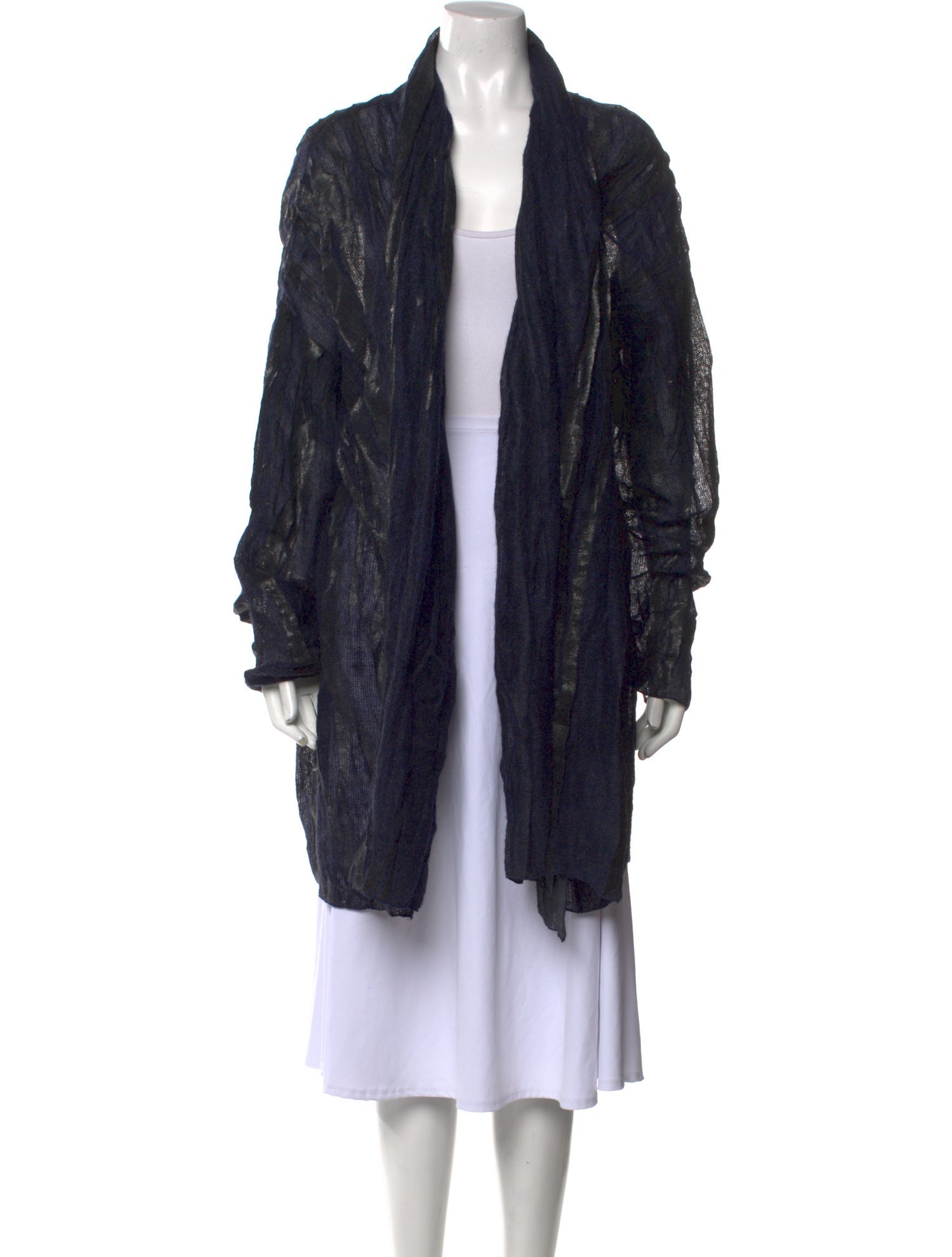 Maria Pinto Printed Open Front Sweater