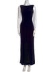 Maria Pinto Bateau Neckline Long Dress