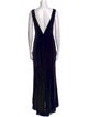 Maria Pinto Bateau Neckline Long Dress