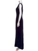 Maria Pinto Bateau Neckline Long Dress