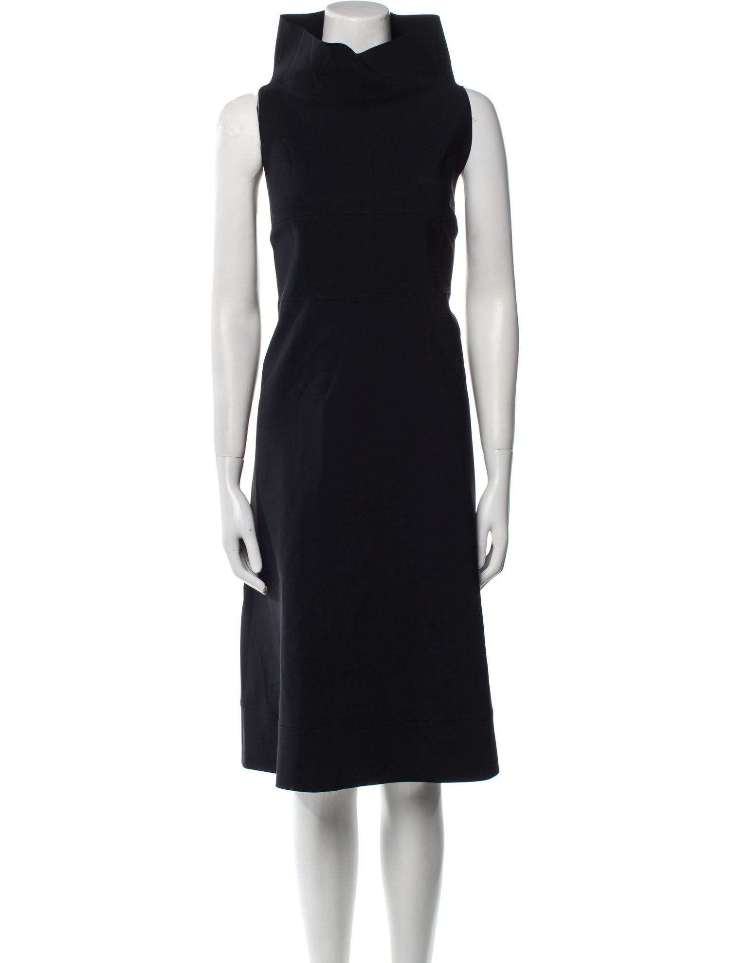 Maria Pinto Cowl Neck Knee-Length Dress