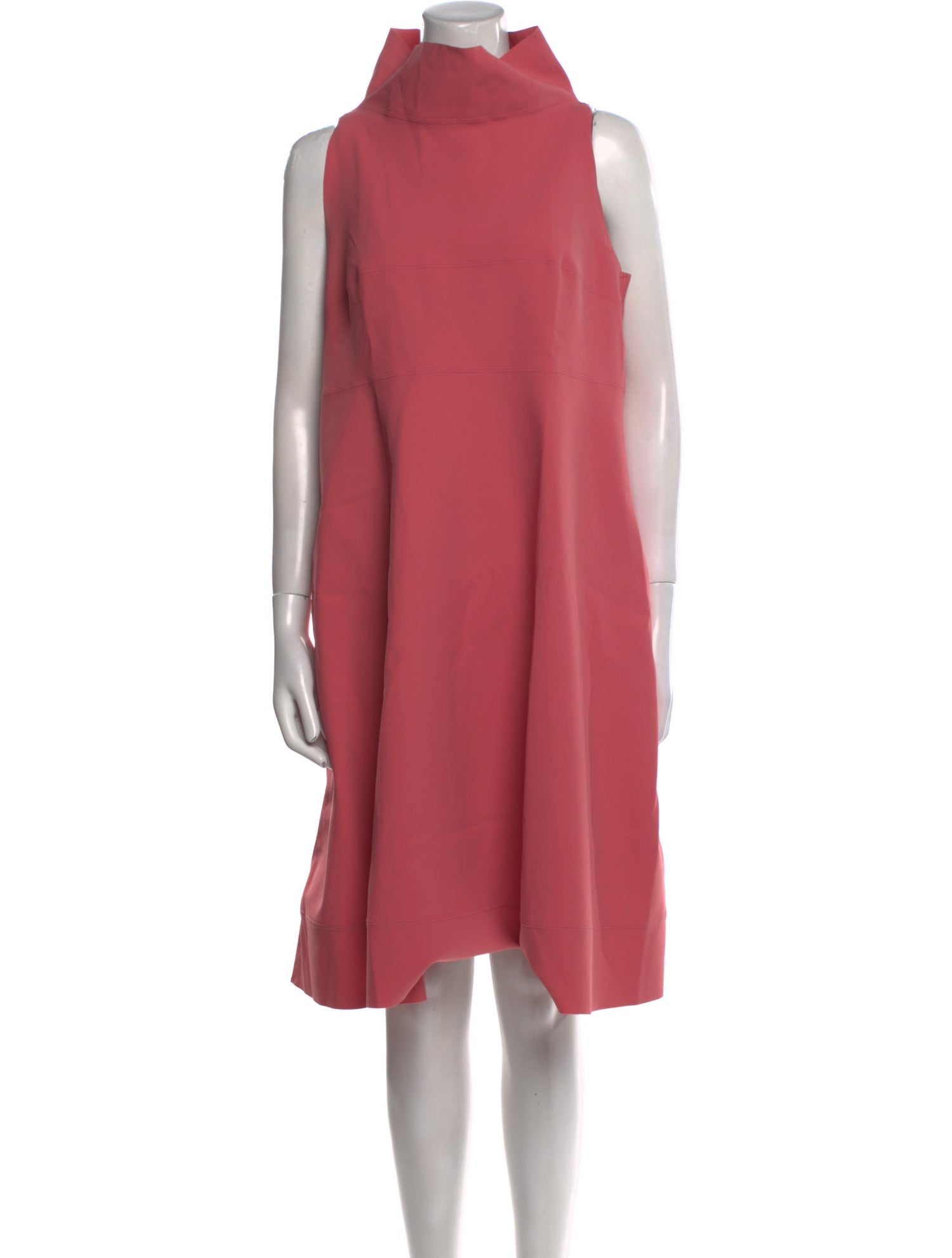 Maria Pinto Mock Neck Knee-Length Dress