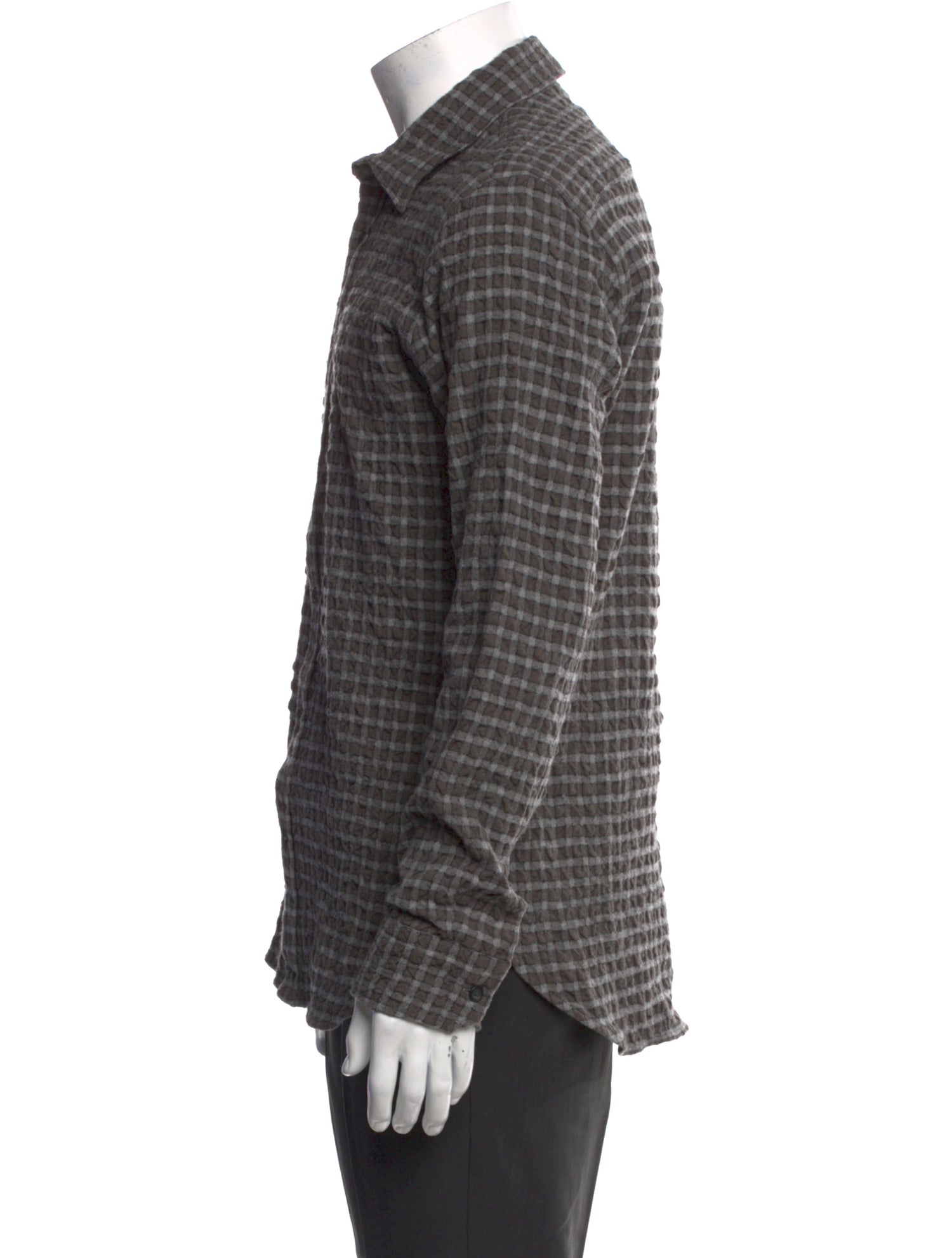 Mr P. Plaid Print Long Sleeve Shirt