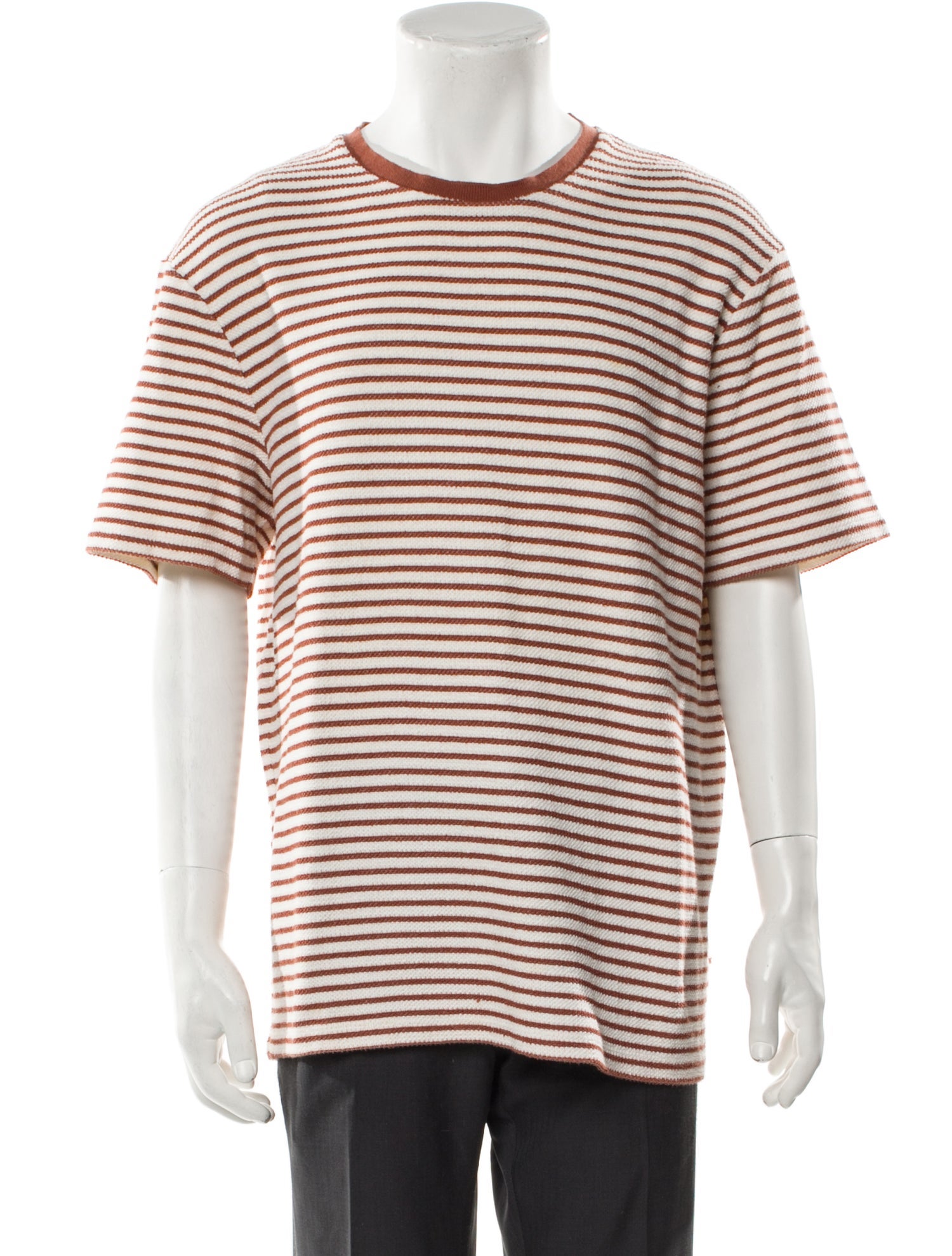 Mr P. Striped Scoop Neck T-Shirt