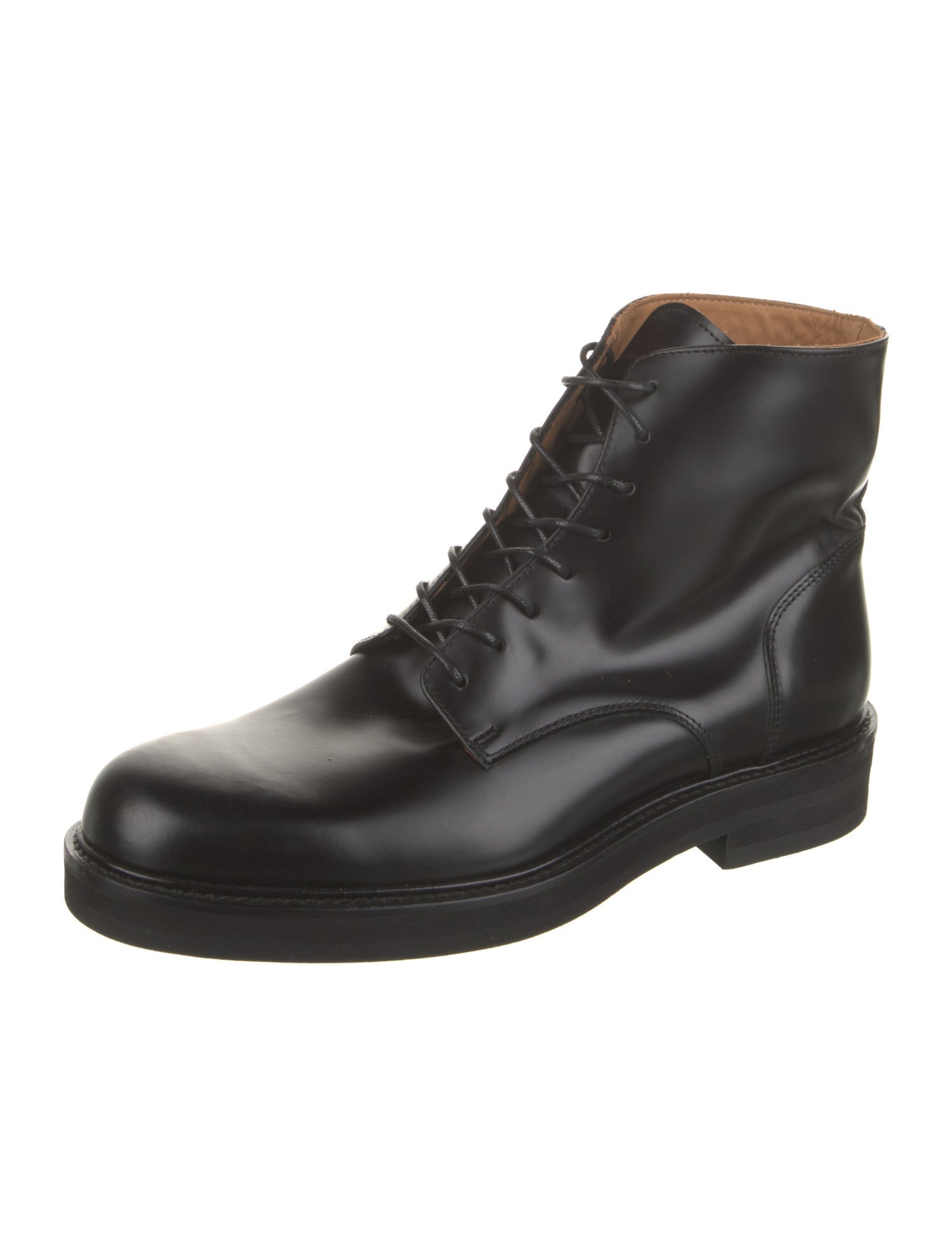 Mr P. Leather Lace-Up Boots