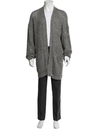 Mr P. Linen Open Front Cardigan