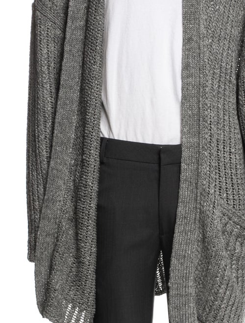 Mr P. Linen Open Front Cardigan