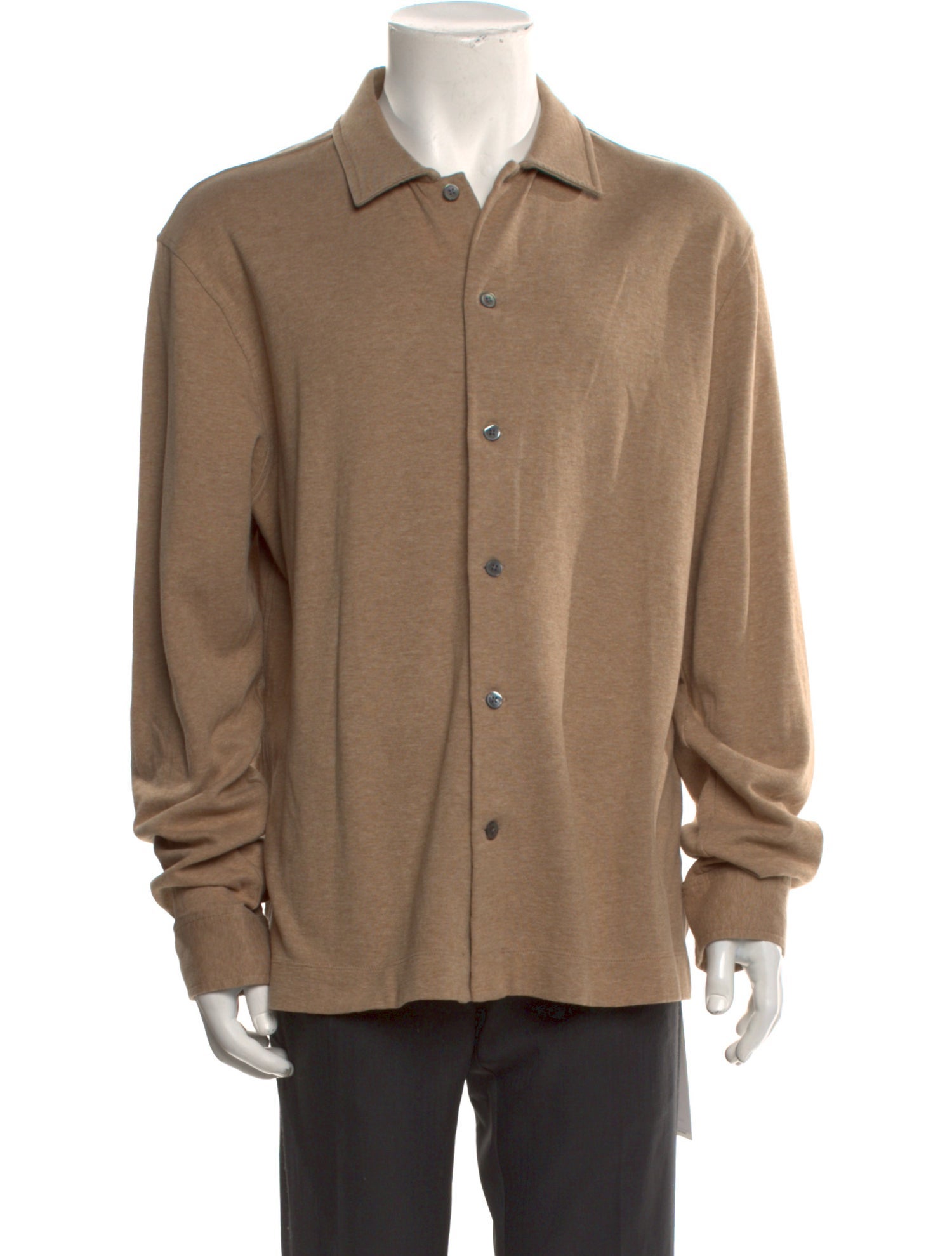 Mr P. Collar Long Sleeve Cardigan