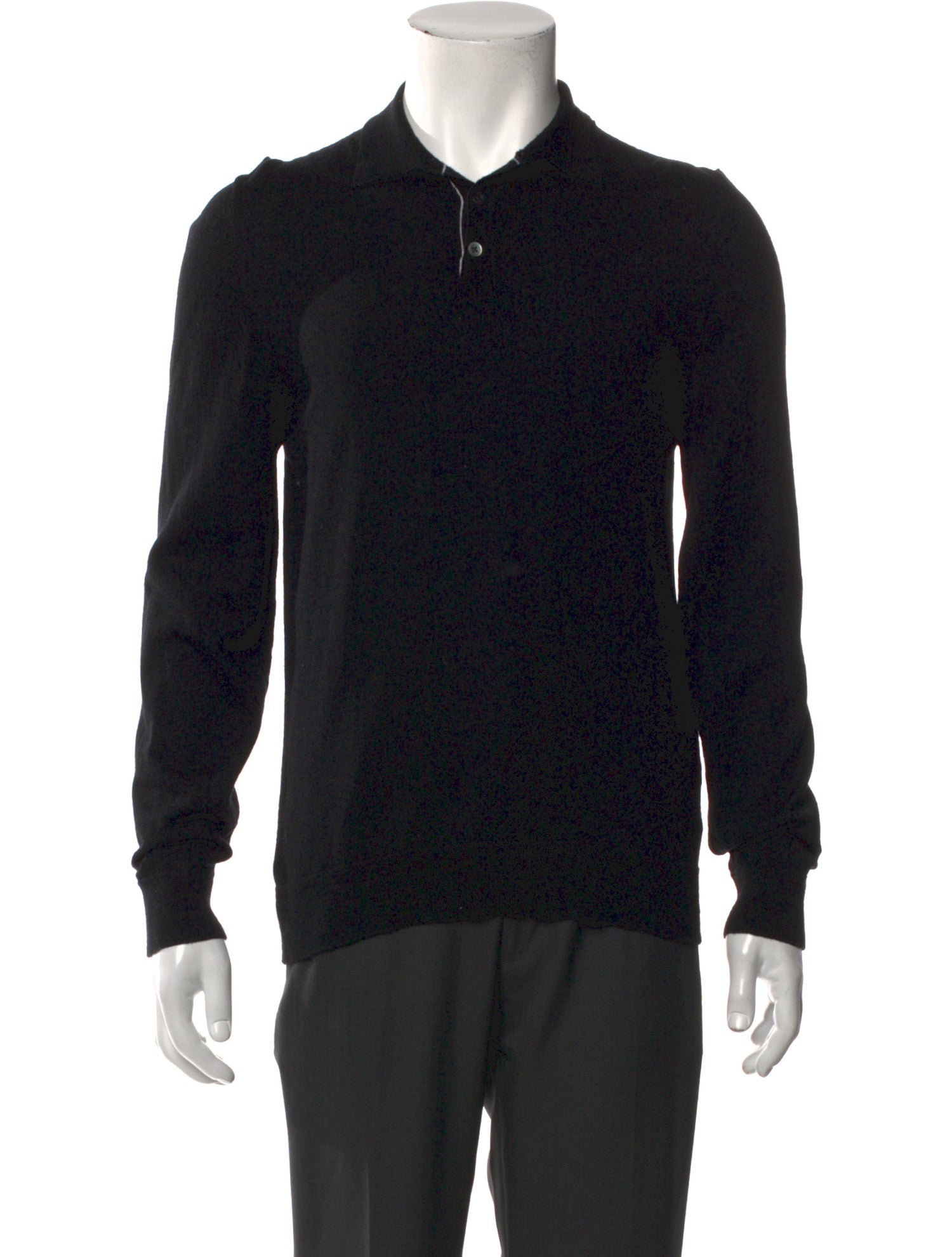Mr P. Merino Wool Crew Neck Polo Sweater
