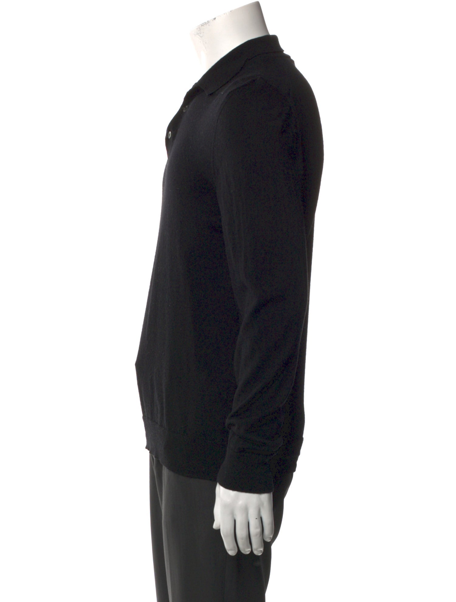 Mr P. Merino Wool Crew Neck Polo Sweater