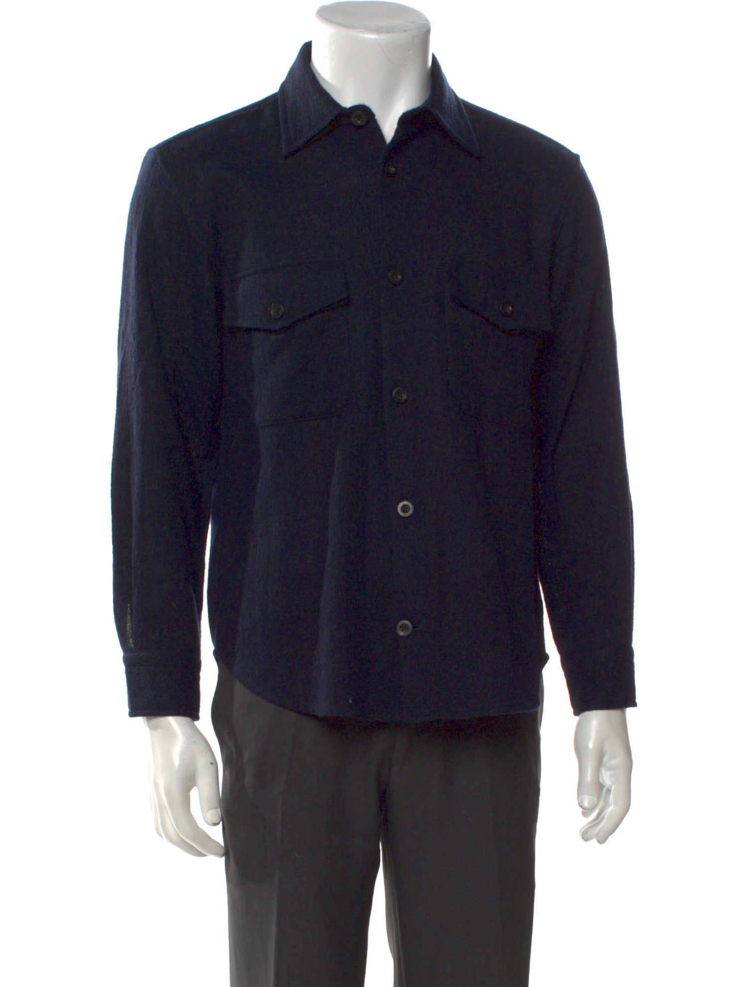 Mr P. Virgin Wool Long Sleeve Shirt