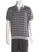 Mr P. Striped V-Neck Polo Shirt