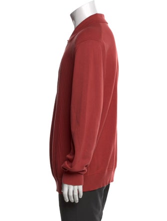 Mr P. Mock Neck Long Sleeve Polo Sweater