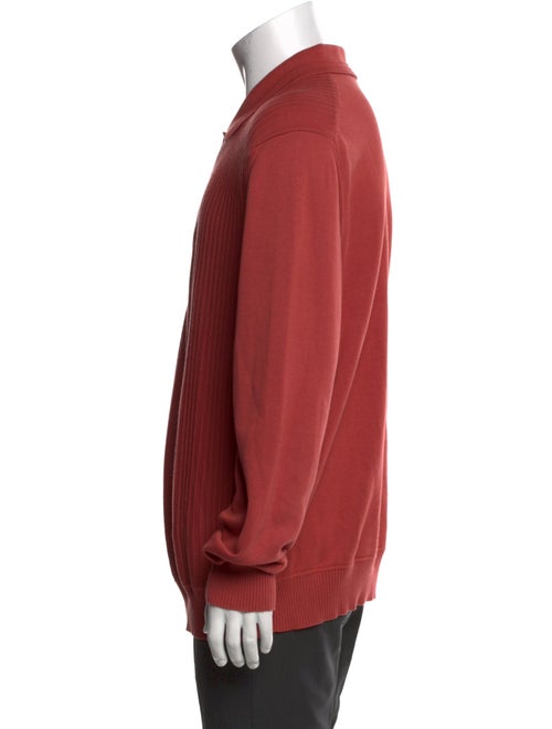 Mr P. Mock Neck Long Sleeve Polo Sweater