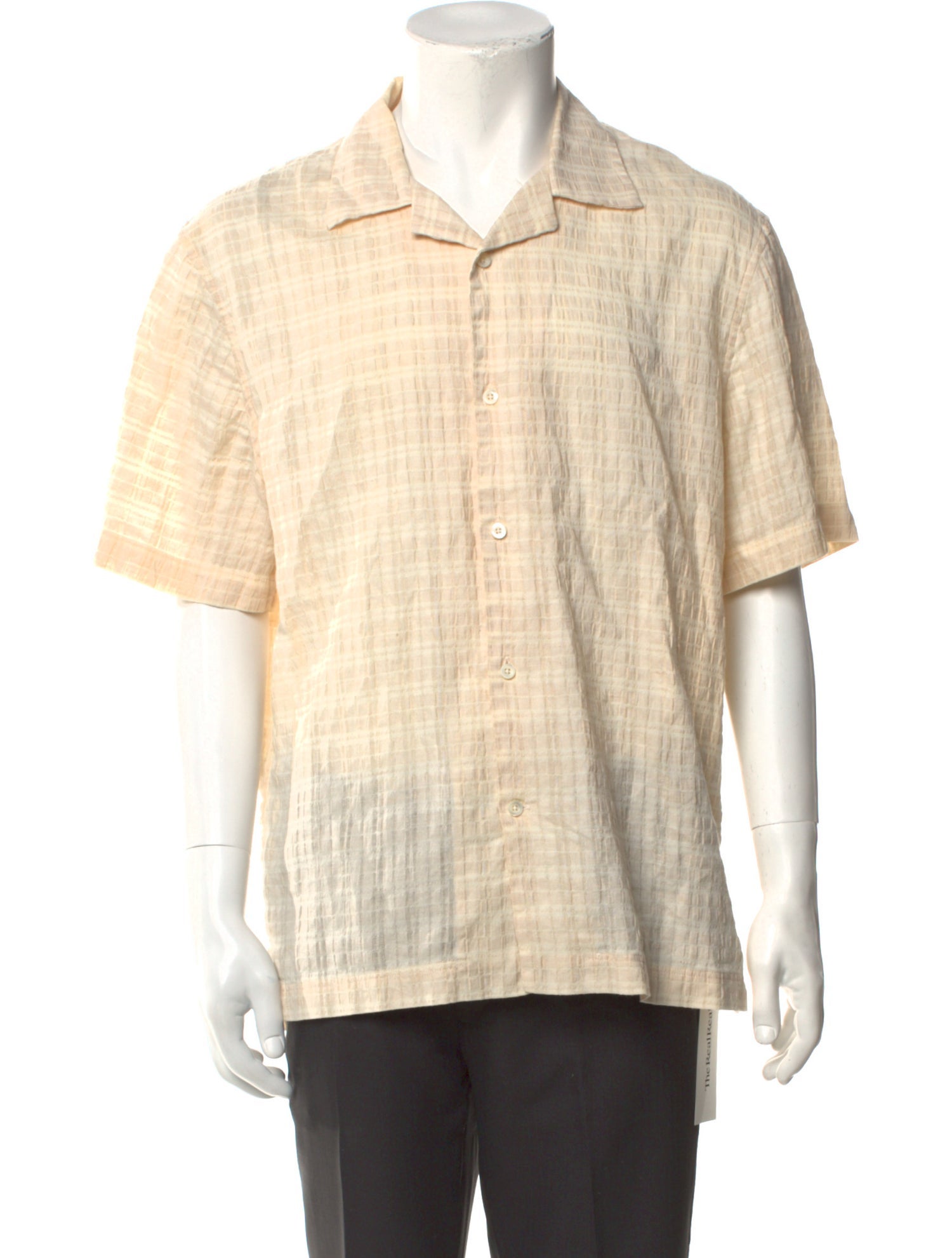 Mr P. Plaid Print Short Sleeve Shirt