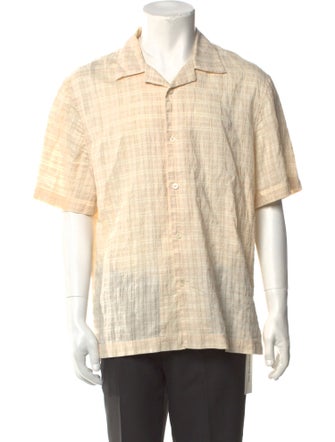 Mr P. Plaid Print Short Sleeve Shirt