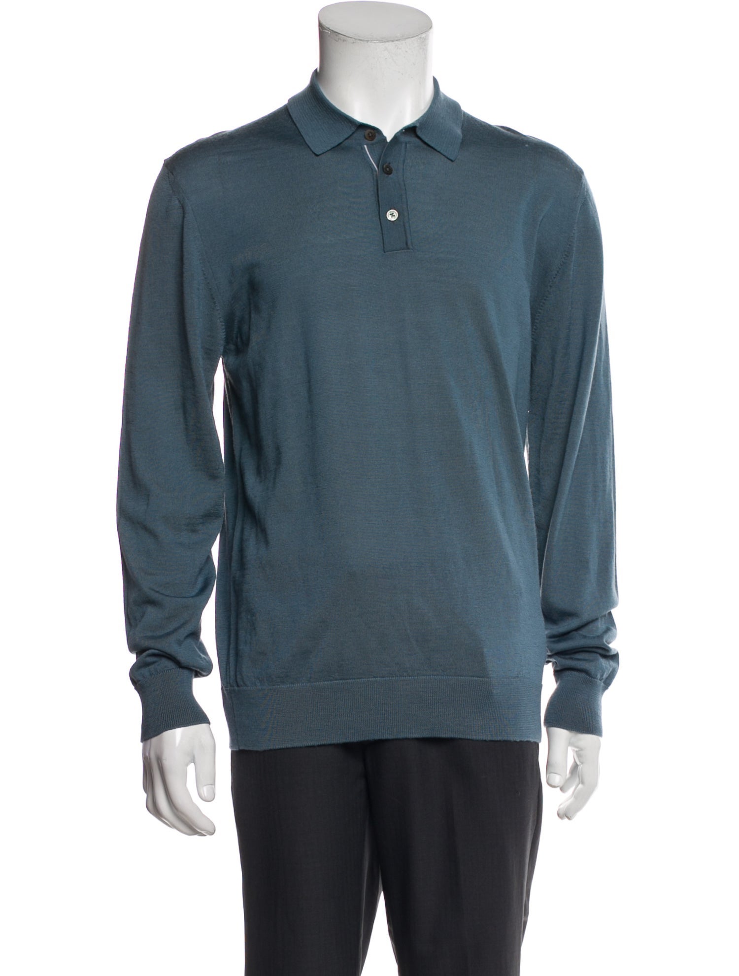 Mr P. Merino Wool Collar Polo Sweater w/ Tags