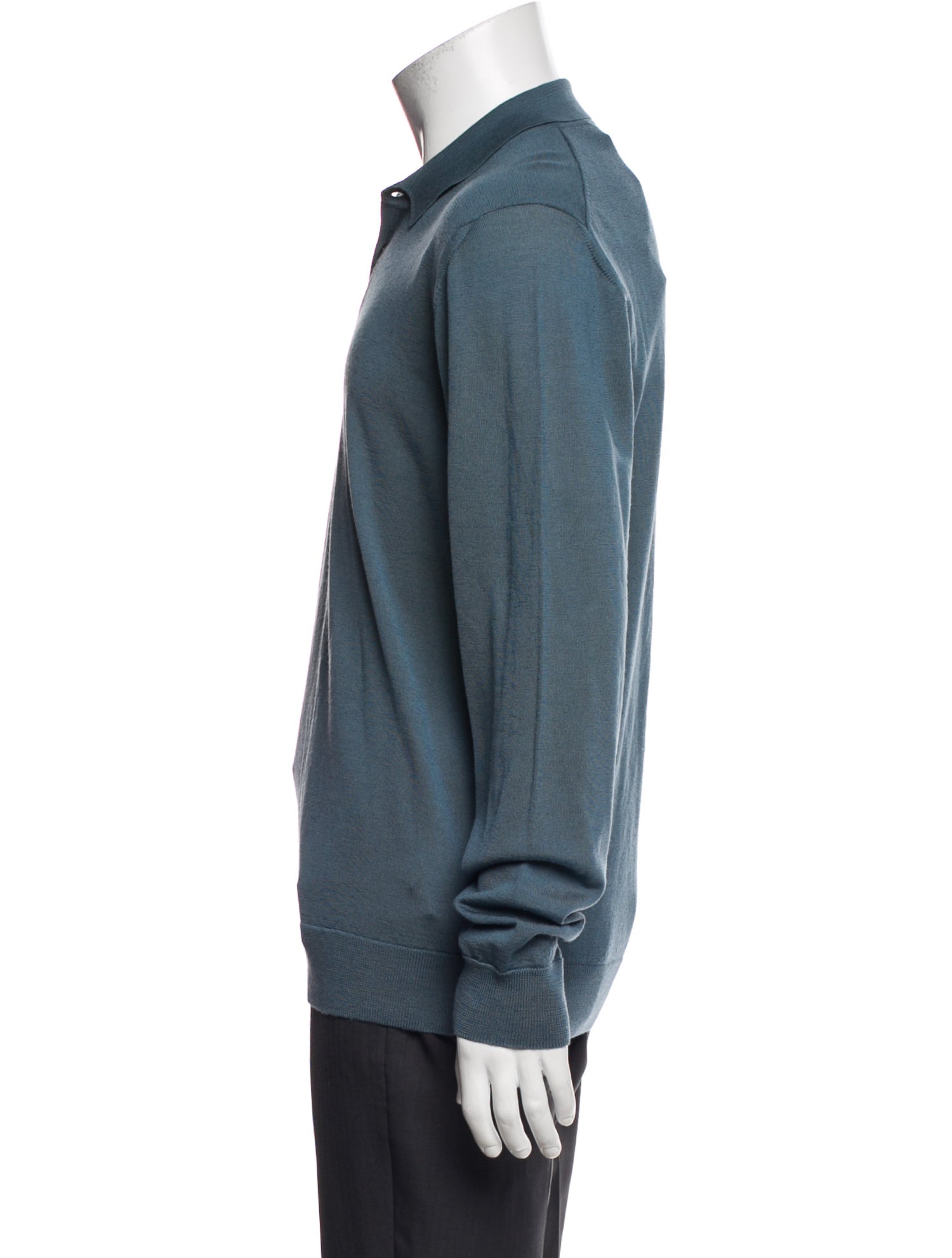 Mr P. Merino Wool Collar Polo Sweater w/ Tags