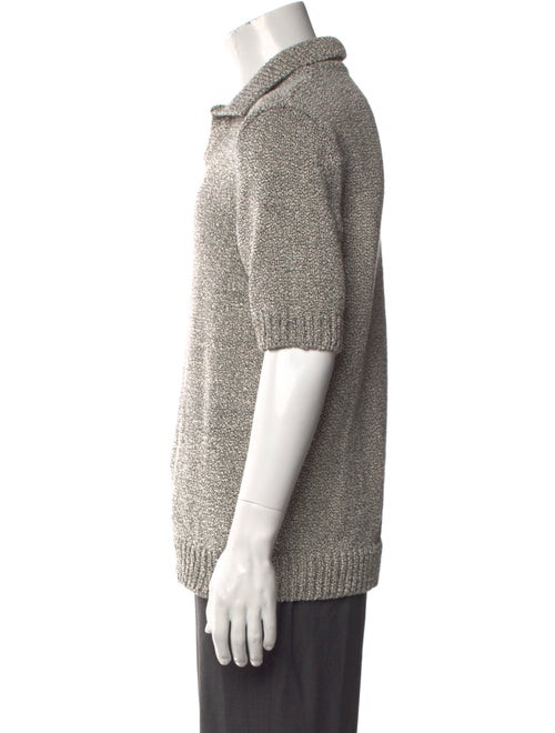 Mr P. Mock Neck Short Sleeve Polo Sweater