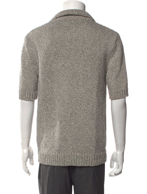 Mr P. Mock Neck Short Sleeve Polo Sweater