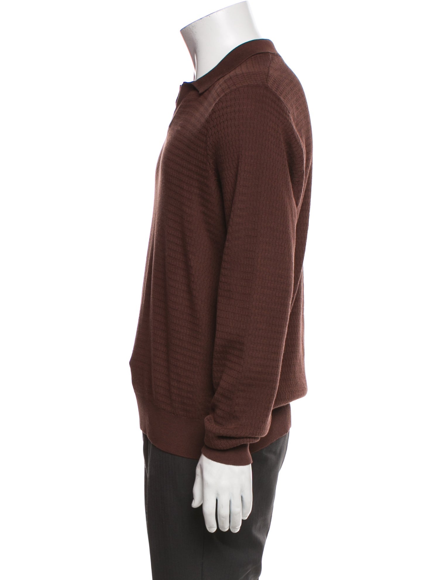 Mr P. Collar Long Sleeve Polo Sweater