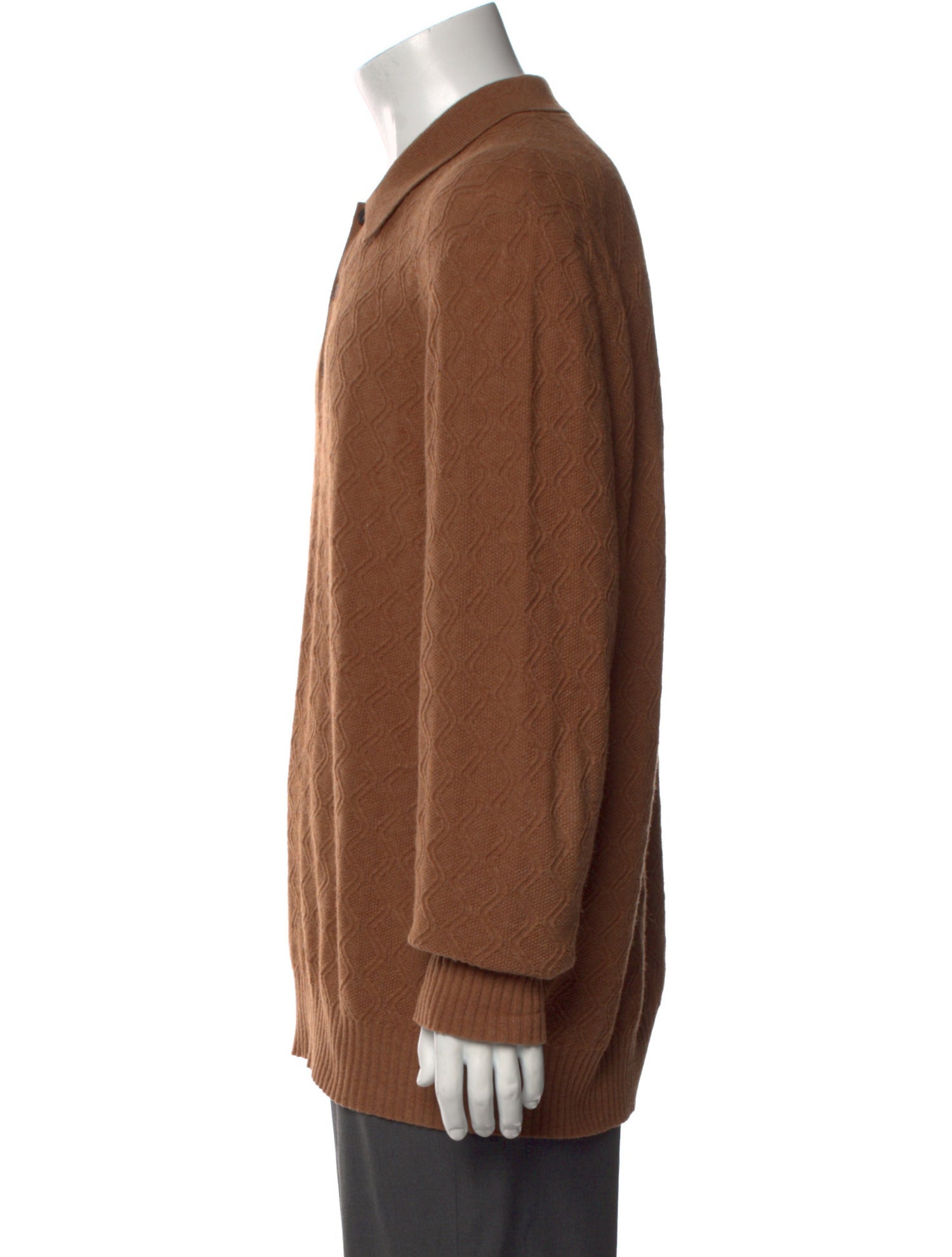 Mr P. Wool Collar Polo Sweater