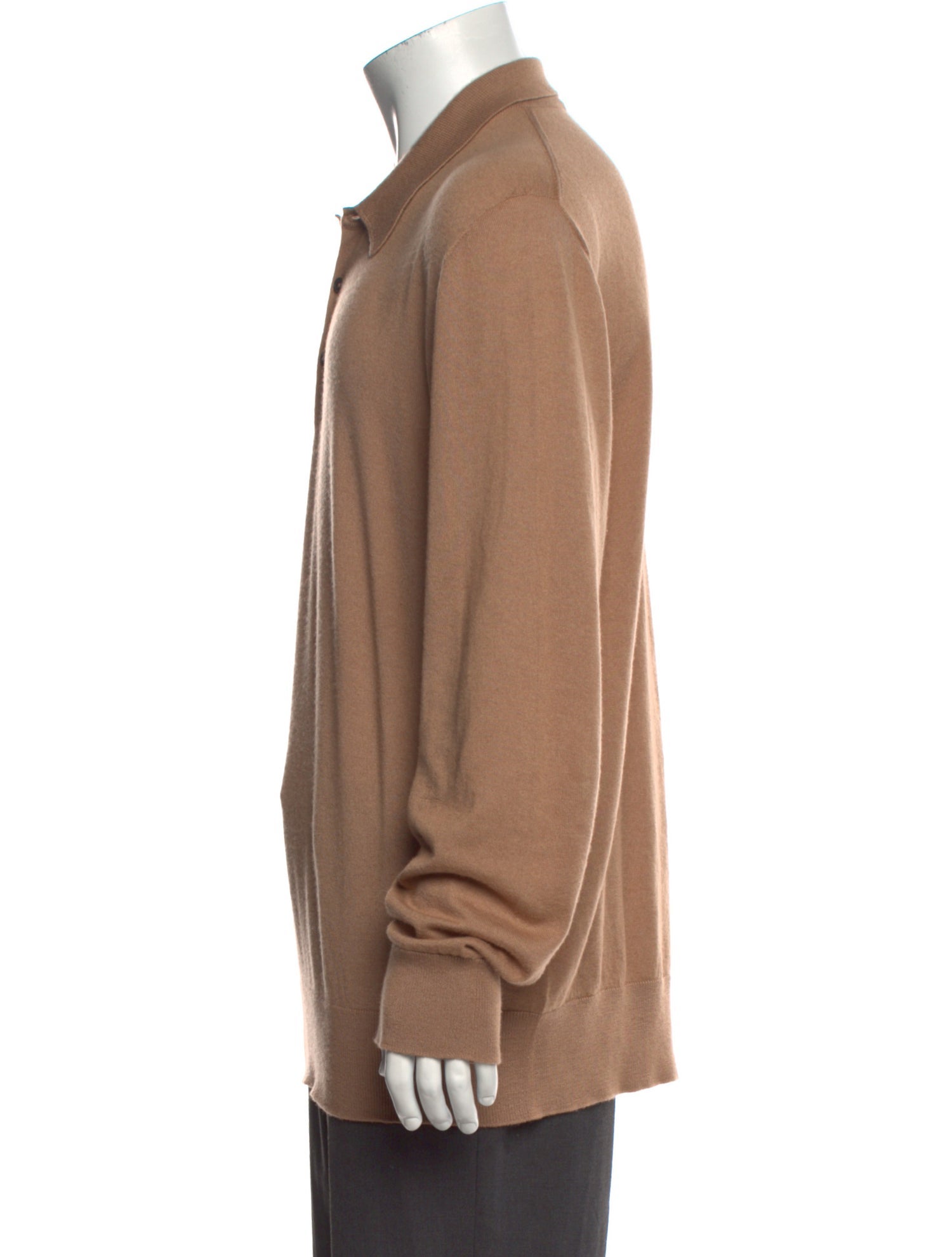 Mr P. Cashmere Collar Polo Shirt