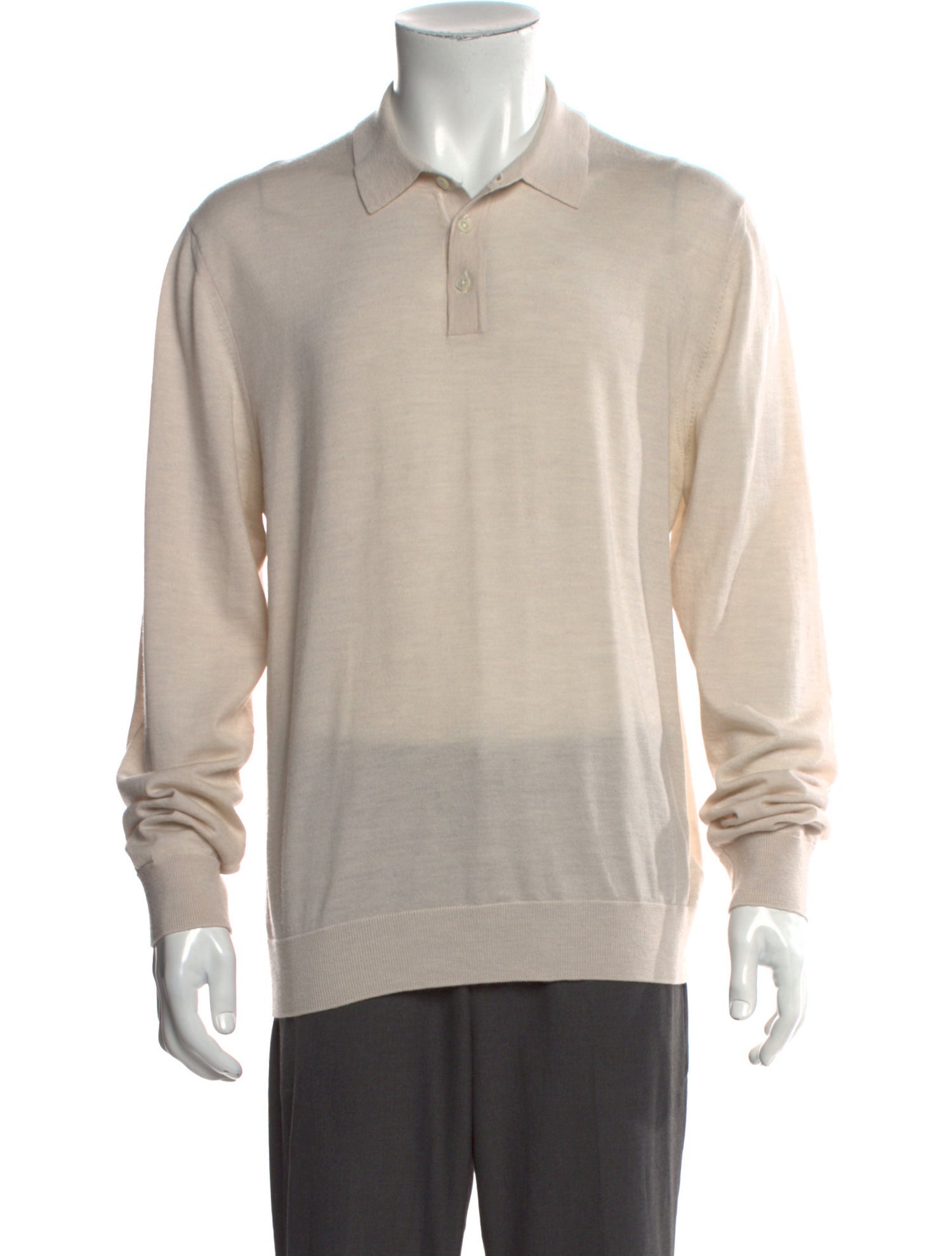 Mr P. Merino Wool Collar Polo Shirt