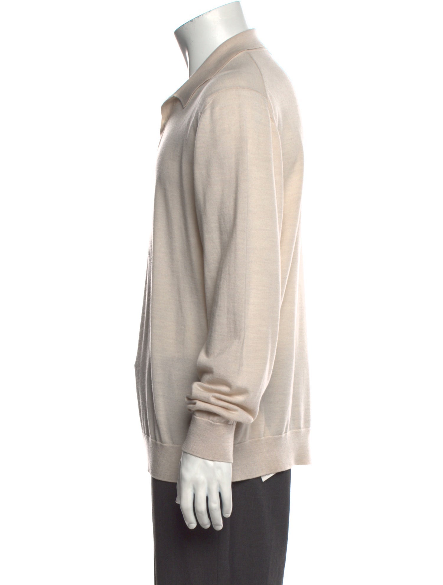 Mr P. Merino Wool Collar Polo Shirt