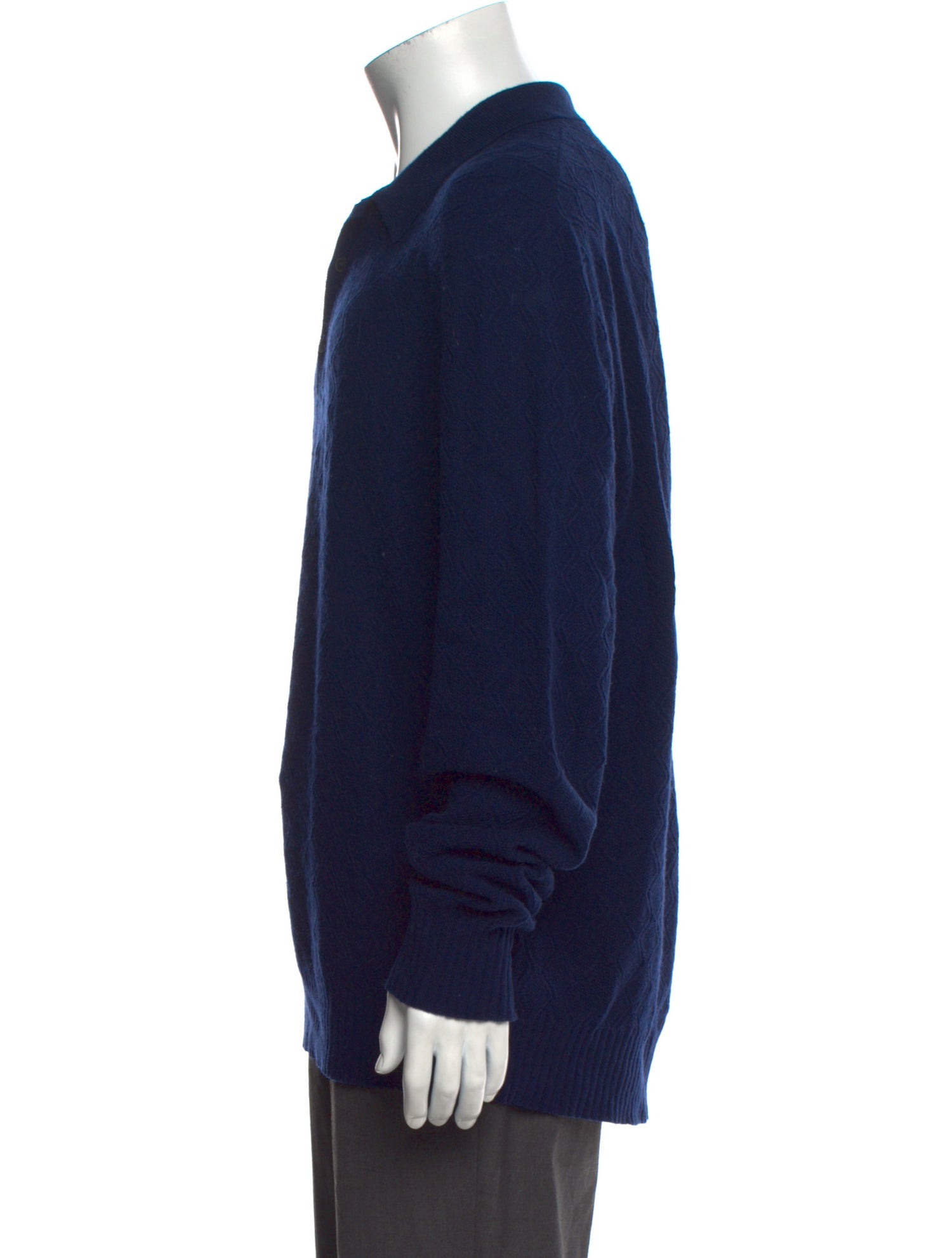 Mr P. Wool Collar Polo Sweater