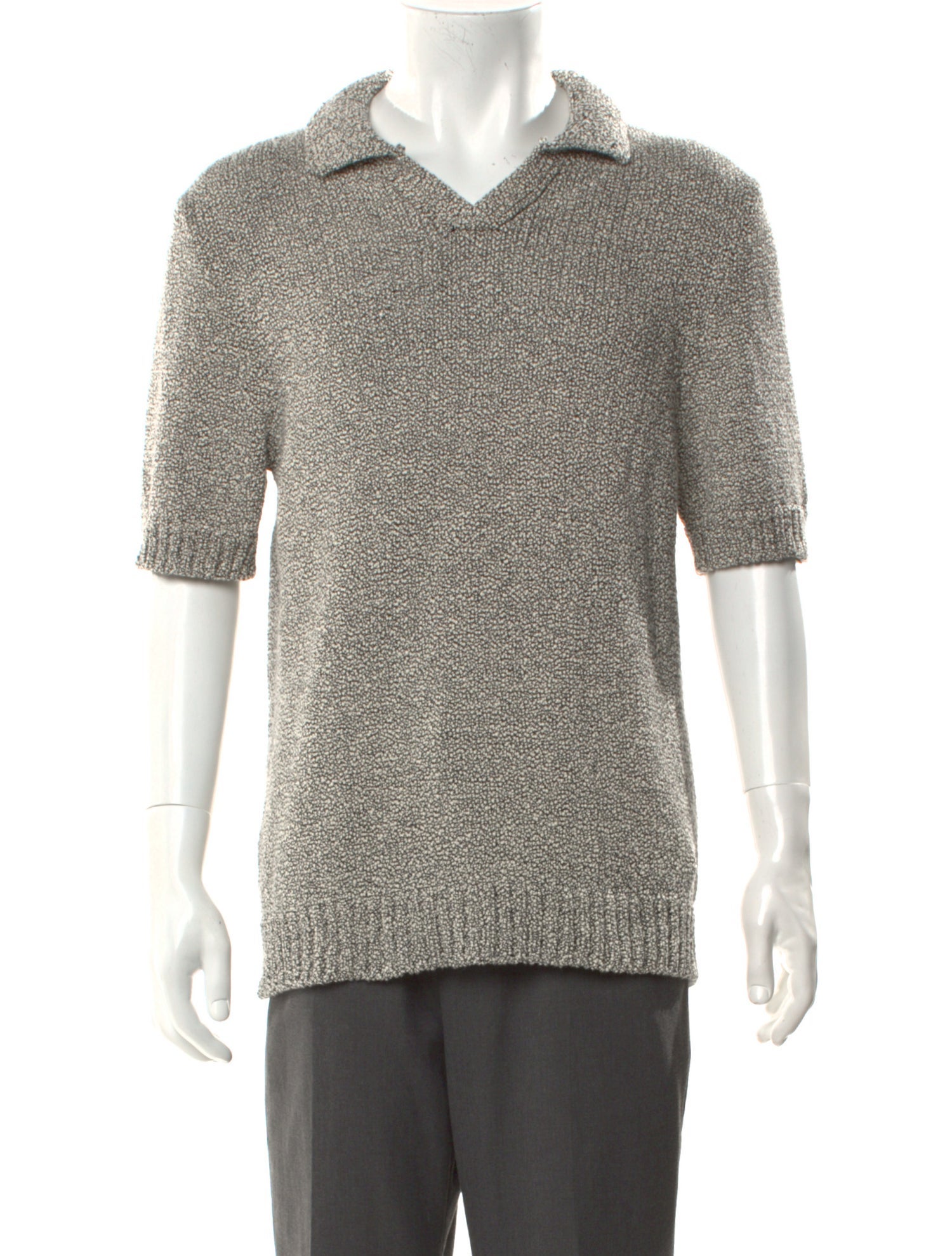 Mr P. V-Neck Short Sleeve Polo Shirt w/ Tags