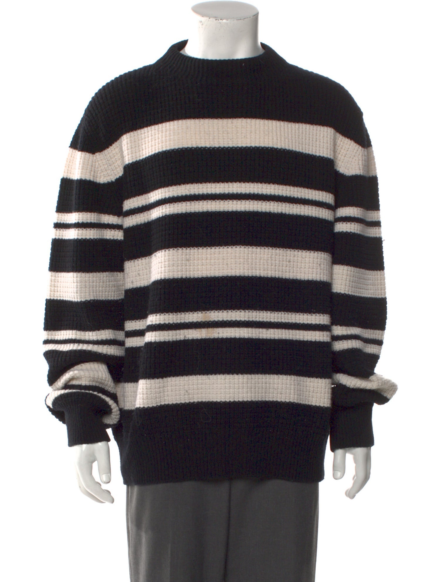Mr P. Virgin Wool Striped Pullover