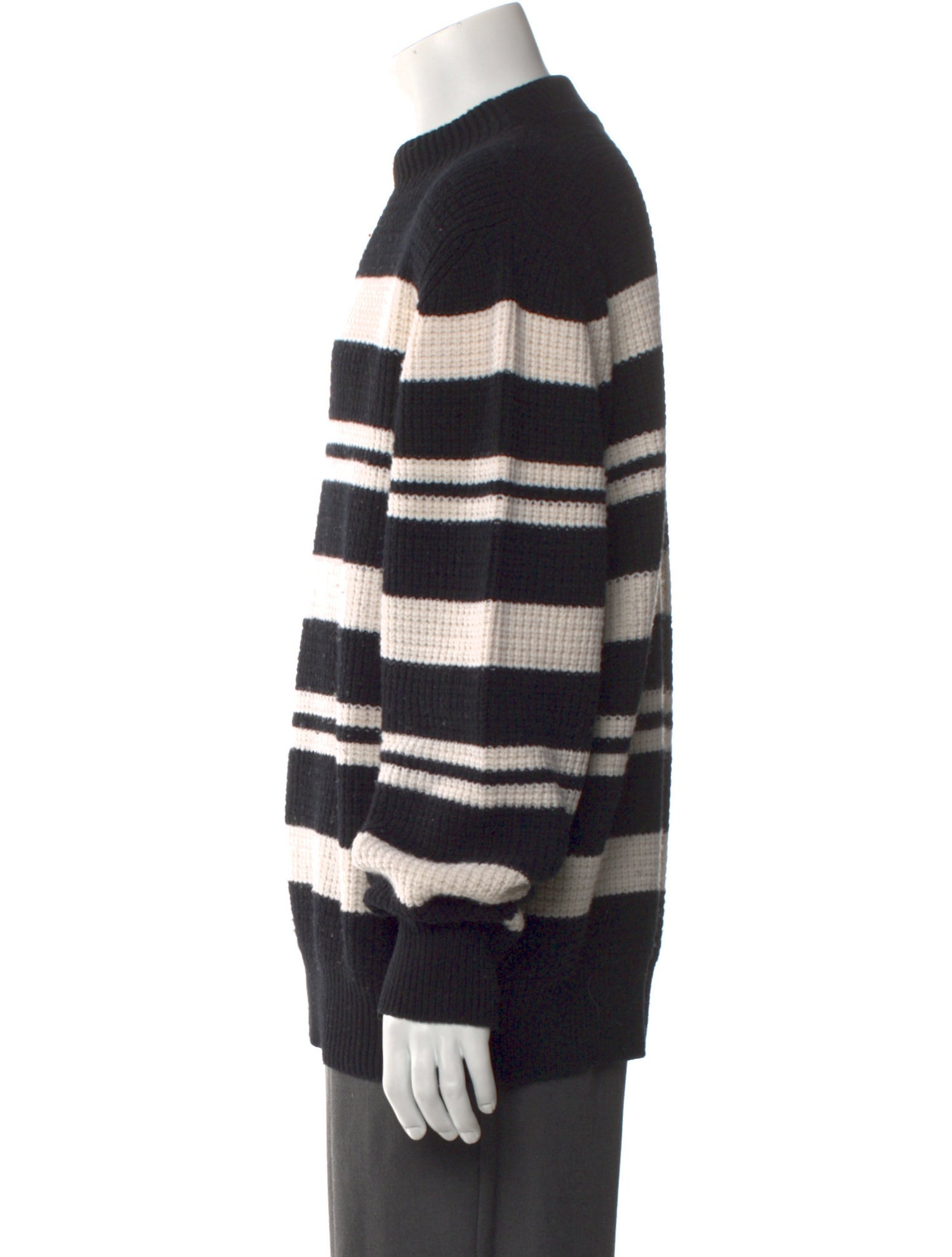 Mr P. Virgin Wool Striped Pullover