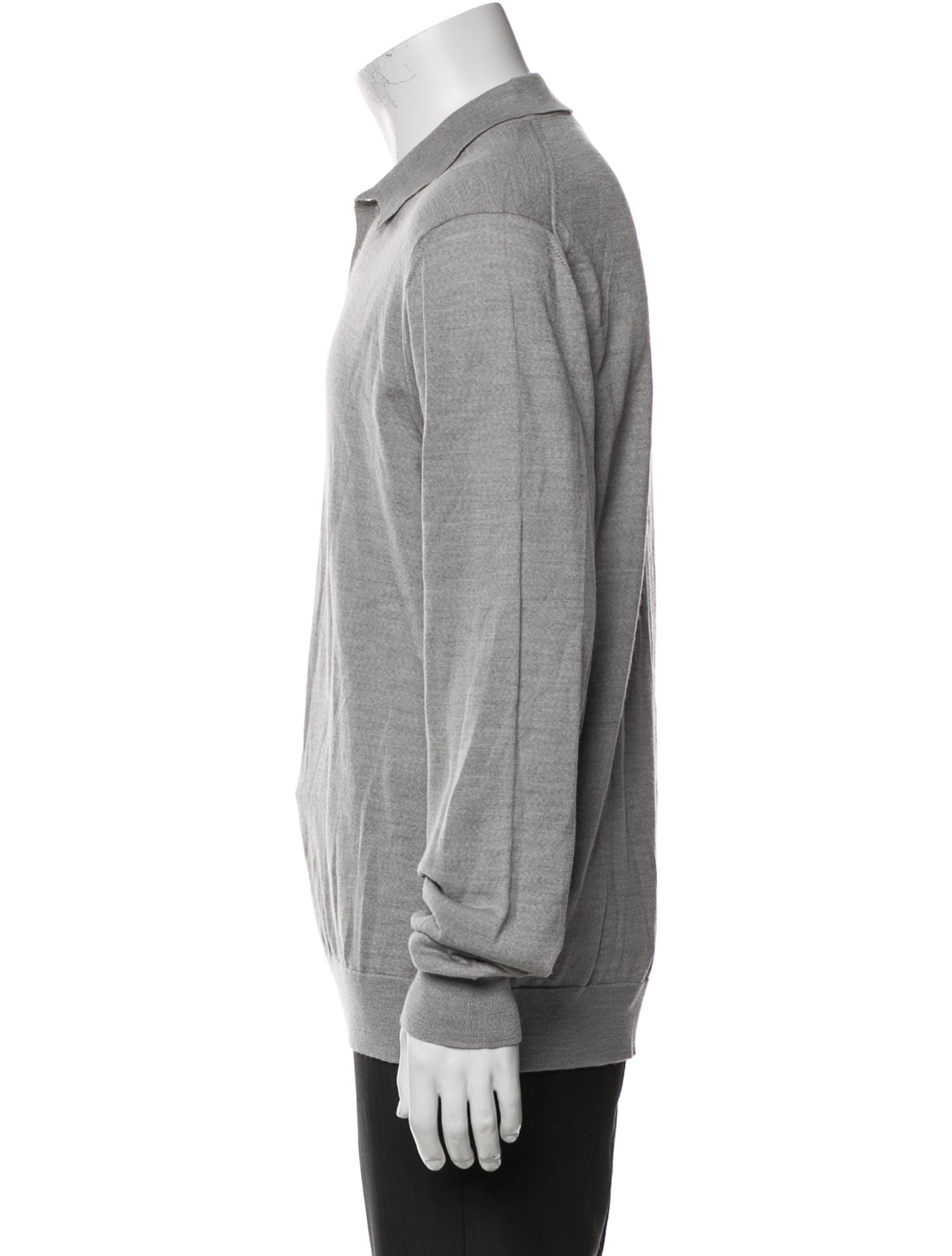 Mr P. Merino Wool Collar Polo Sweater