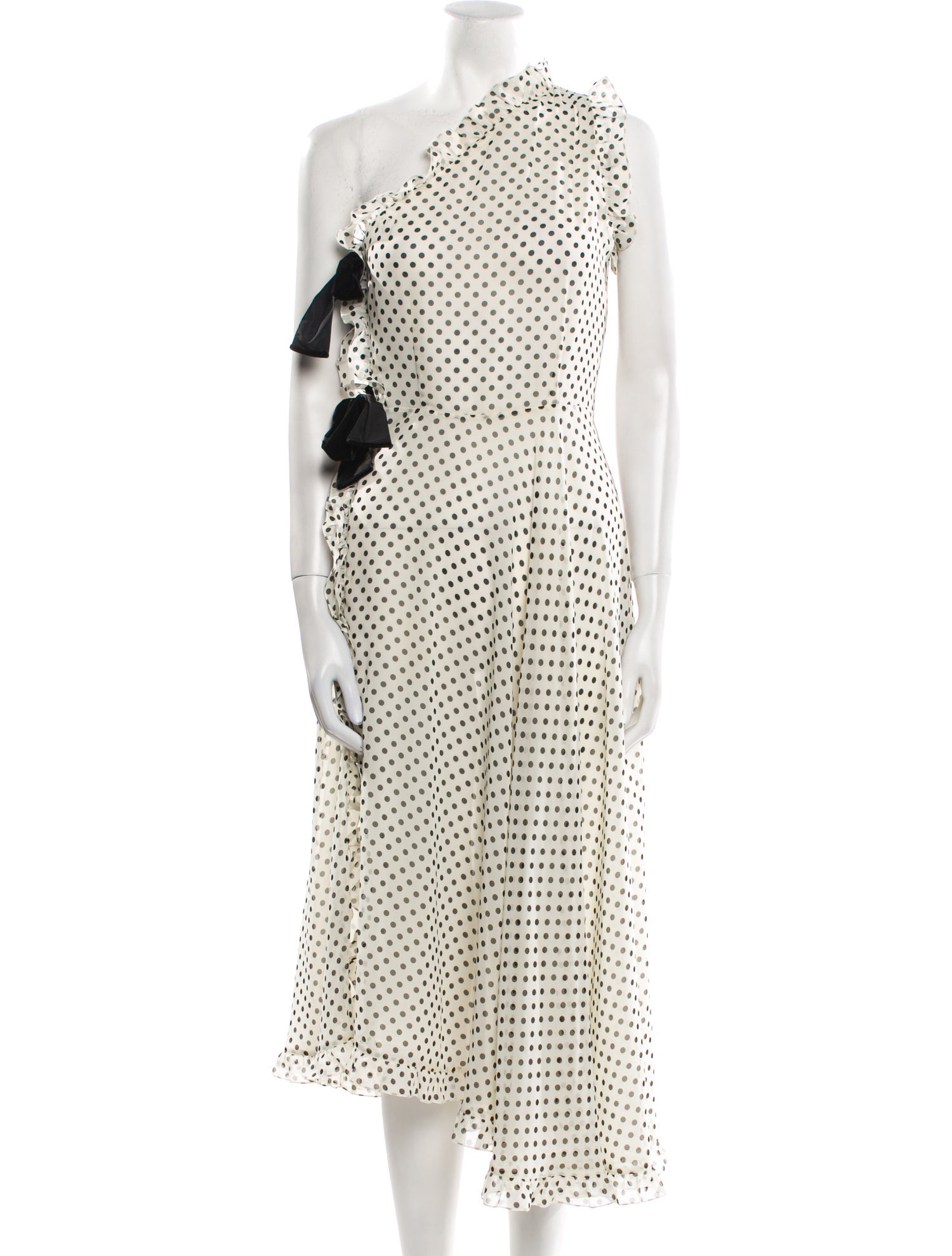 Marianna Senchina Polka Dot Print Long Dress