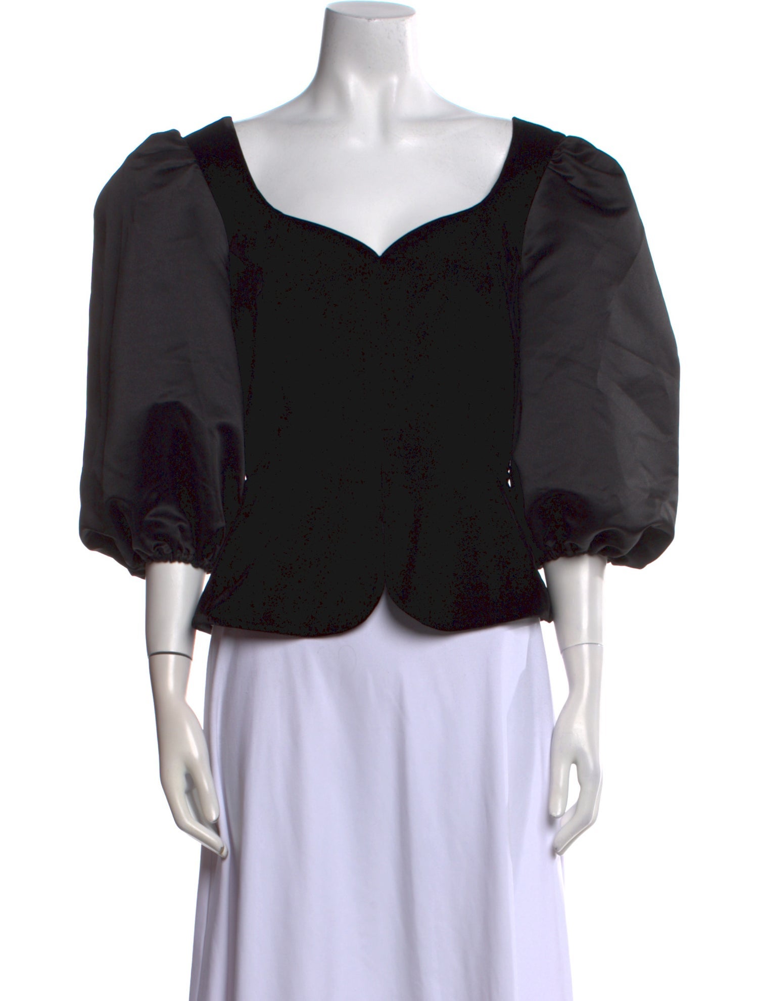 Marianna Senchina Off-The-Shoulder Three-Quarter Sleeve Blouse