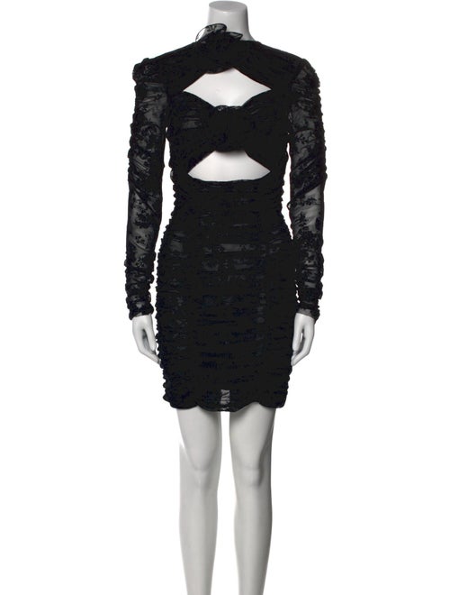 Marianna Senchina Lace Pattern Mini Dress