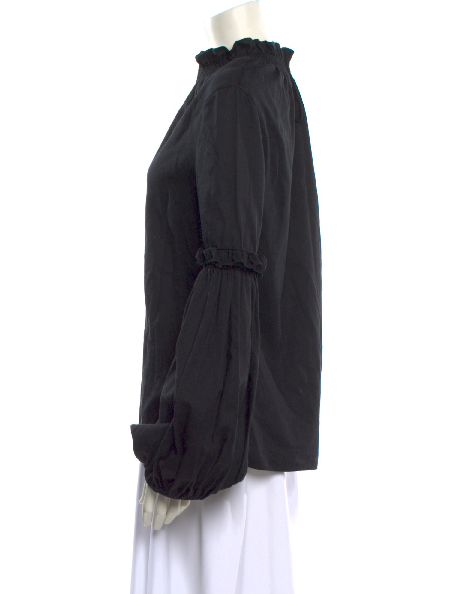 Marianna Senchina Mock Neck Long Sleeve Blouse