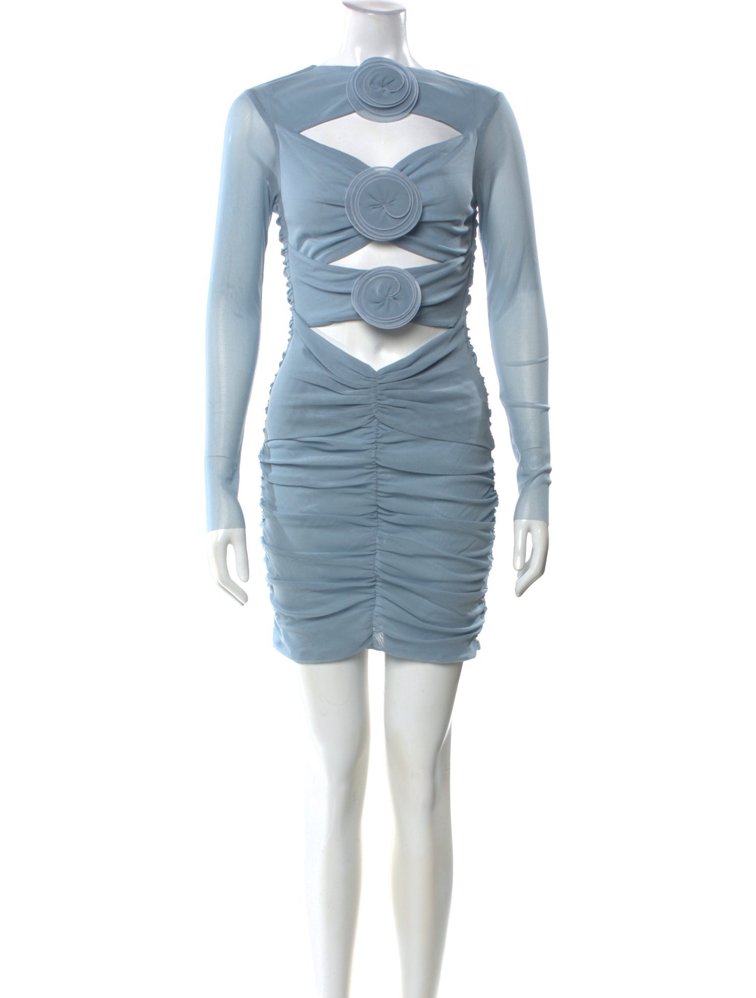 Marianna Senchina Mock Neck Mini Dress