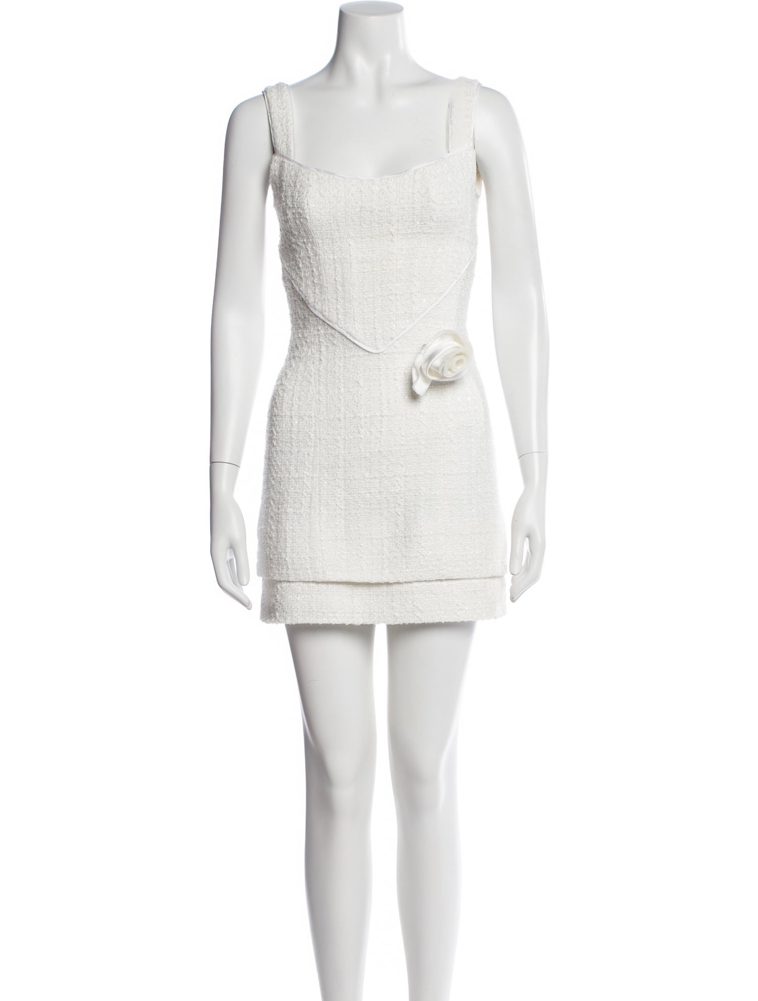 Marianna Senchina Square Neckline Mini Dress