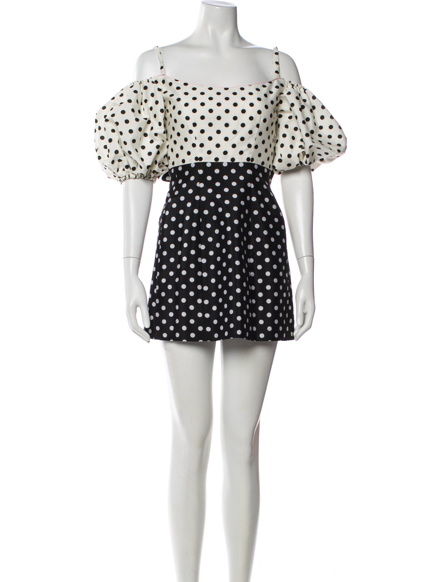 Marianna Senchina Polka Dot Print Mini Dress
