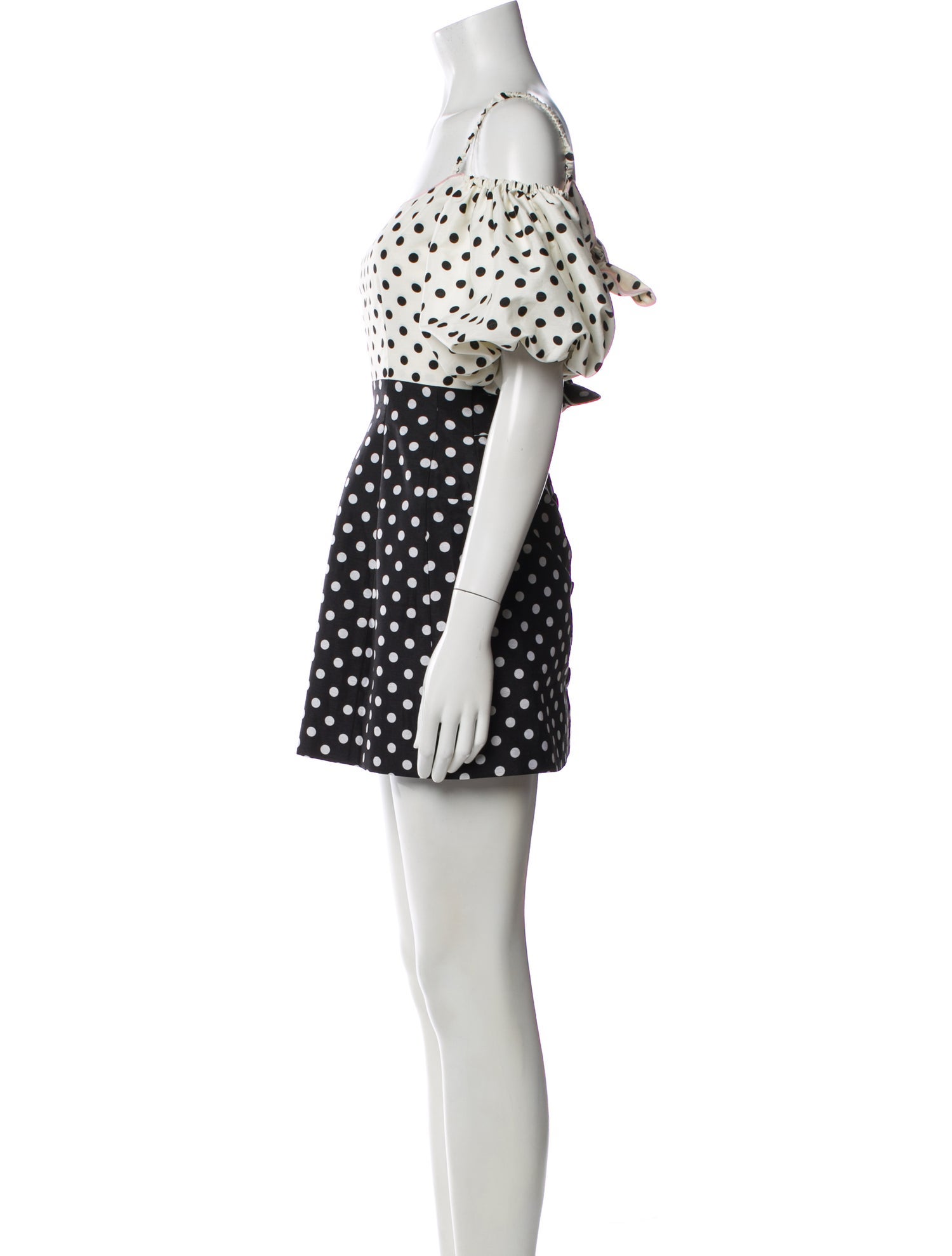 Marianna Senchina Polka Dot Print Mini Dress