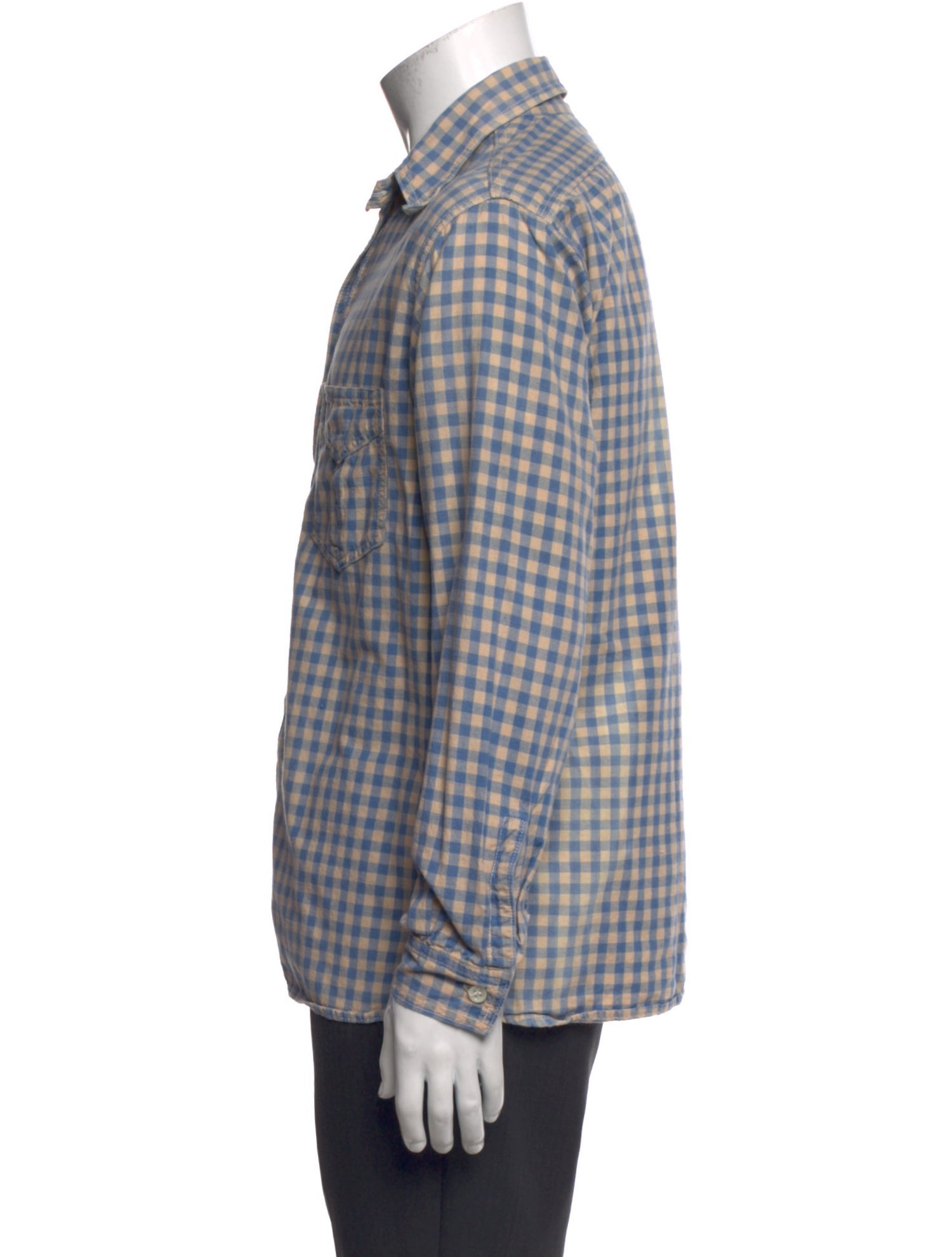 Mister Freedom Plaid Print Long Sleeve Shirt