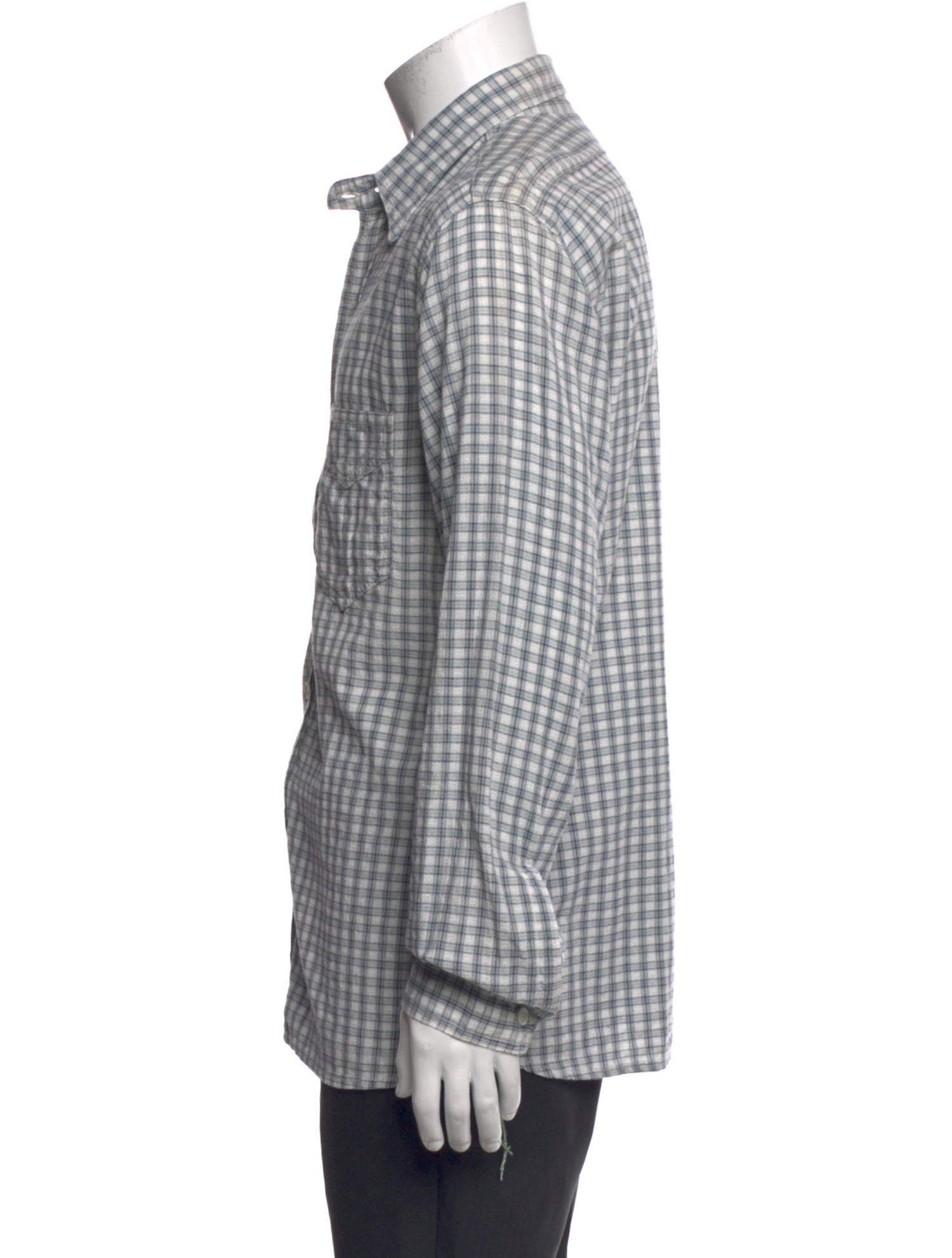 Mister Freedom Plaid Print Long Sleeve Shirt