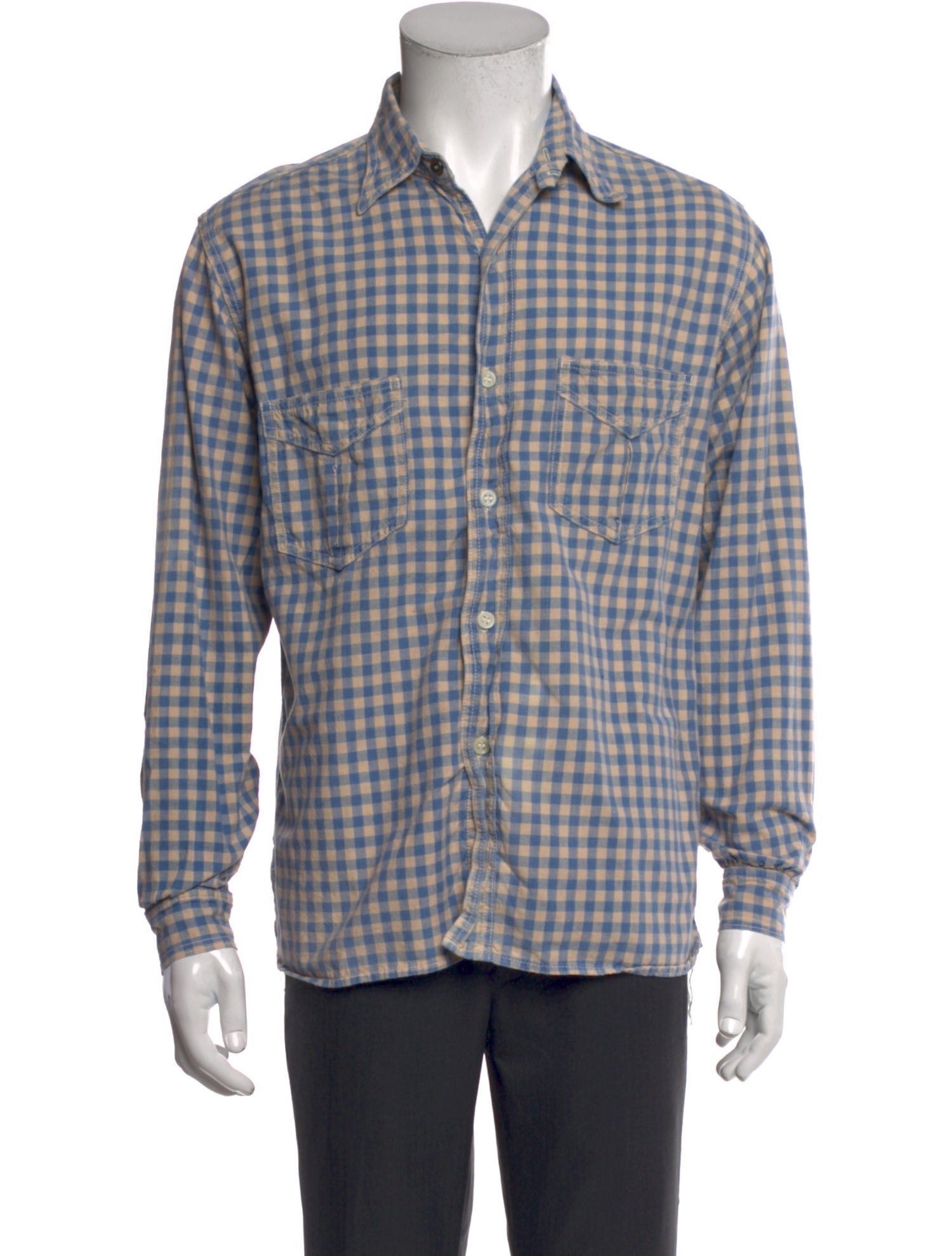 Mister Freedom Plaid Print Long Sleeve Shirt