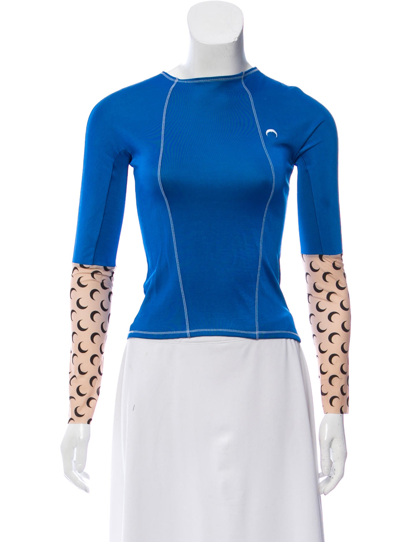 Marine Serre Printed Long Sleeve Top