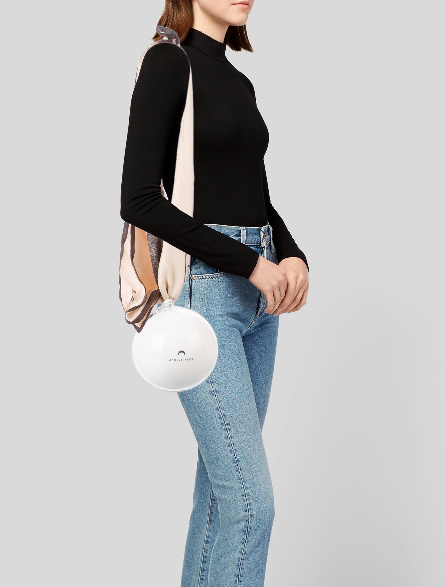 Marine Serre 2018 Dream Ball Bag - White Crossbody Bags, Handbags